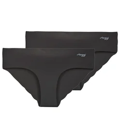 Sloggi   ZERO Microfibre 2.0 Hipster PACK DE 2  Črna