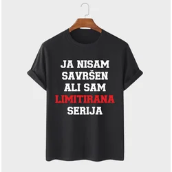 MAFIMI Muška majica Ja nisam savršen ali sam limitirana serija, Crna