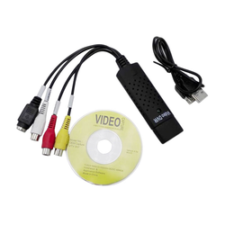 Adapter USB 2.0 AM OUT - 3xRCA F + SVHS F IN