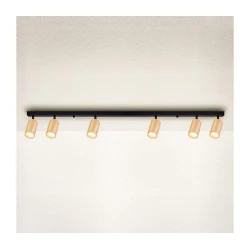 Brilagi - Reflektorsko svetlo SELE 6xGU10/30W/230V crna/dekor hrasta