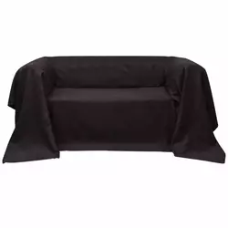 vidaXL Prevleka za Kavč Mikro Semiš Rjava 140 x 210 cm