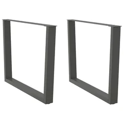 Noge za blagovaonski stol V-oblika 2 kom antracit 100 x (72-73,3) cm čelik