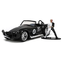 Avtomobilček DC 1965 Shelby Cobra 427 Jada kovinski z odpirajočimi elementi in figurica Two Face dolžina 13 cm 1:32