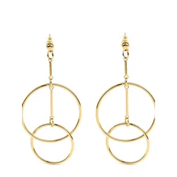 Addicted2 Uhani Iside orecchini con i cerchi placcati oro zlata