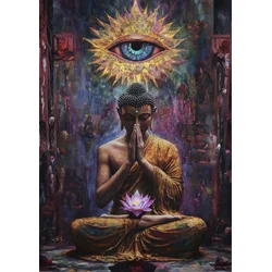 Plakat 30x40 cm joga meditacija zen narava čuječnost buda