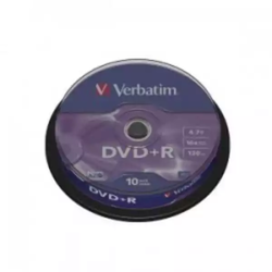 DVD+R Verbatim 4.7GB 16x cake box 1/10