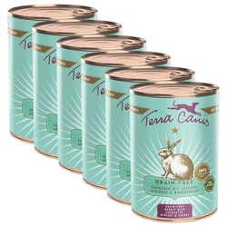 Terra Canis Grain-free ?Rabbit with courgette, apricot & savory 6 x 400 g