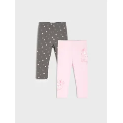 Sinsay - Paket od 2 pamučne helanke Minnie Mouse - antracit