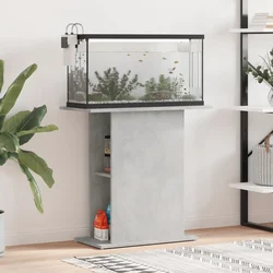 Stalak za akvarij boja betona 75x36x72,5 cm konstruiranog drva