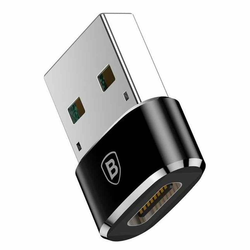 Baseus - OTG adapter (CAAOTG-A01) - Type-C ženski na USB muški - Plug & Play - 3A - crni