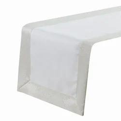 Srebrni prt 50x100 s sijočo srebrno obrobo