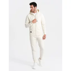 Ombre BASIC mens cotton sweatshirt set unbuttoned sweatshirt + joggers