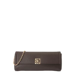 Calvin Klein Pisemska torbica  temno rjava