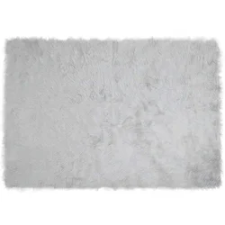 Tepih od umjetne ovčje kože TAFALLA Siva 120 x 170 cm Poliester