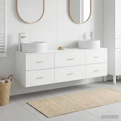 Set namještaja za kupaonicu 3 kom. Bijela 49,5 x 44,5 x 65,5 cm