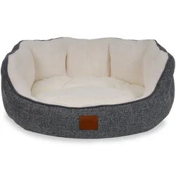 Paws & Whiskers Krevet za ljubimce Coco, 70 x 80 x 10 cm, Sivo-beli