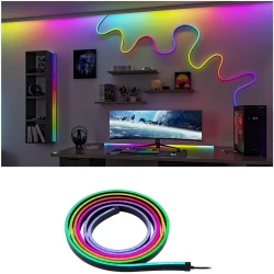 Paulmann črni neon LED trak 5W RGB+ 3m