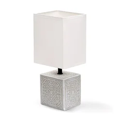 Aigostar - Stona lampa 1xE14/40W/230V siva/bela