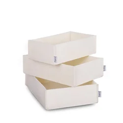 Wallxpert HMY 6271 Set kutija za odlaganje, 3 komada, Beli