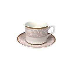 PORCELAN SET ZA KAFU 160ml 6/1 (EMB/ROZE) JH-COFU-RO