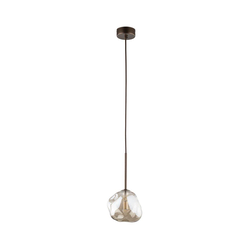 Luster na sajli LAVA 1xG9/8W/230V bronza/zadimljeno bež
