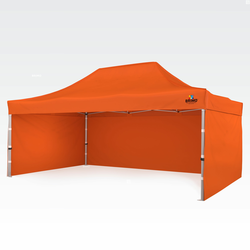 Paviljon vrtni 4x6m - plus 3 stene - Oranžna