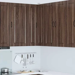 Zidni kutni ormar PORTO Smeđi hrast 57 x 57 x 100 cm