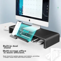Llano Postolje za monitor, 52x20cm, Crno