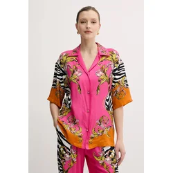 Srajca Versace Jeans Couture roza barva, 78HAL2P9 NS646