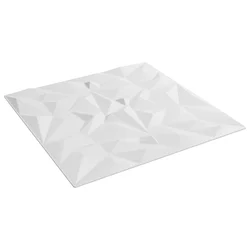 Zidne panele 24 pcs Bijela 50 x 50 cm XPS pjena