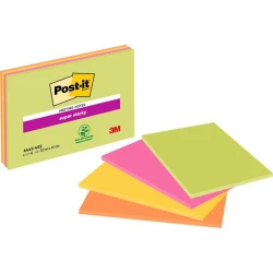 3M Post-it Super Sticky 152 x 101 mm, 4 boje x 45L 6445-4SS EU ( 06PSP01 )