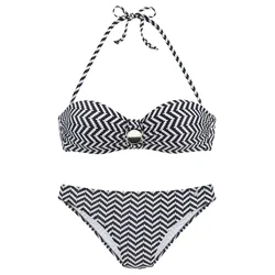 JETTE Bikini  črna / bela