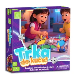 Društvena igra Trka do kuće s kupolom za kockicu, 2–4 igrača, 3+