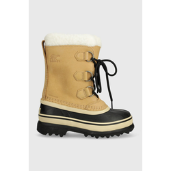 Otroški zimski čevlji iz semiša Sorel 1123511 bež barva, Youth Caribou