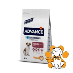 Advance Senior Mini, od 1kg do 10kg, +8 godina, 3kg, Piletina & Pirinač