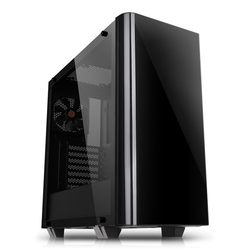 Thermaltake View 21 Tempered Glass Midi-Tower-black CA-1I3-00M1WN-00