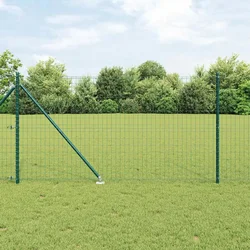 Euro ograda s špicama 25 x 1 m Čelik premazan PVC-om Zelena