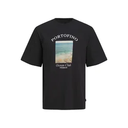 JACK & JONES Majica bež/svetlo modra/črna/bela