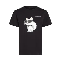 Karl Lagerfeld Majica črna/bela
