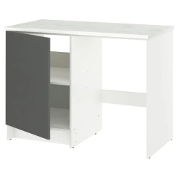 KNOXHULT Podni element s vratima i nišom, tamnosiva, 120x61x91 cm