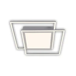 Brilo - LED plafonjera 2xLED/16W/230V + LED/19W 51,5x51,5 cm matni hrom