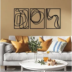 Wallity Zidna dekoracija Achermus, 120x54cm, Crna