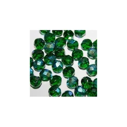 Češke perle polirane 6 mm emerald AB