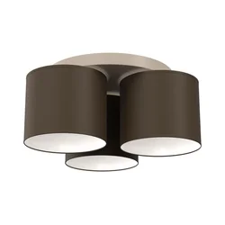 Plafonsko svetlo ARDEN 3xE27/15W/230V, prečnik 30 cm, bež/braon