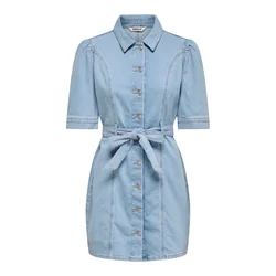ONLY Dolga srajca ONLVIBBE moder denim