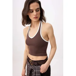 Trendyol Milla Ženska majica TWOSS26AL00065, Braon