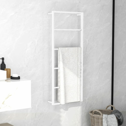 Vješalica za ručnike Bijela 45x10x115 cm Čelik