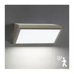 Brilagi-LED Spoljašnje zidno svetlo sa senzorom TRIANGLE LED/20W/230V sivo IP65