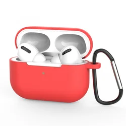 Silikonska mekana futrola s držačem za AirPods 2 / AirPods 1 - Crvena KP25133