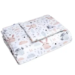 Forest Friends Odeja 75x100 - Gozdni prijatelji - bombaž